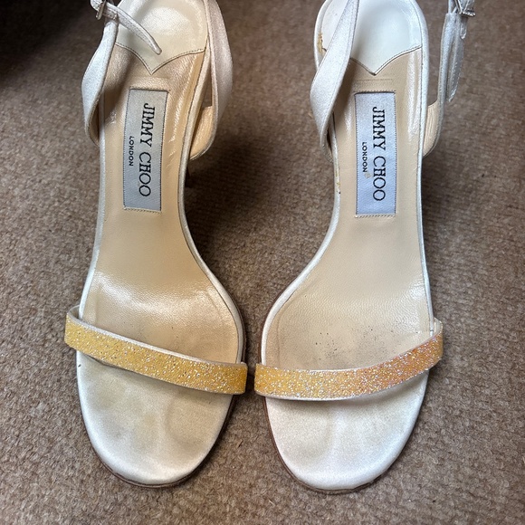 Jimmy choo as satin and crystal high heel wedding shoes - Picture 2 of 4